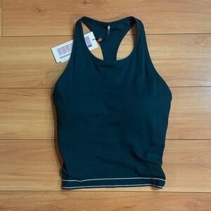 CALIA sea green high neck seamless brami